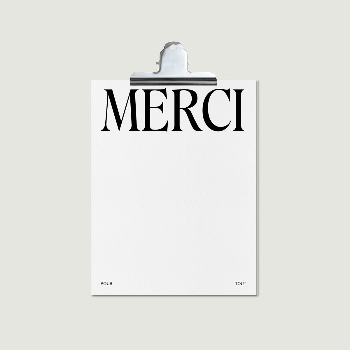 Merci Pour Tout Greeting Card – Rosie Papeterie