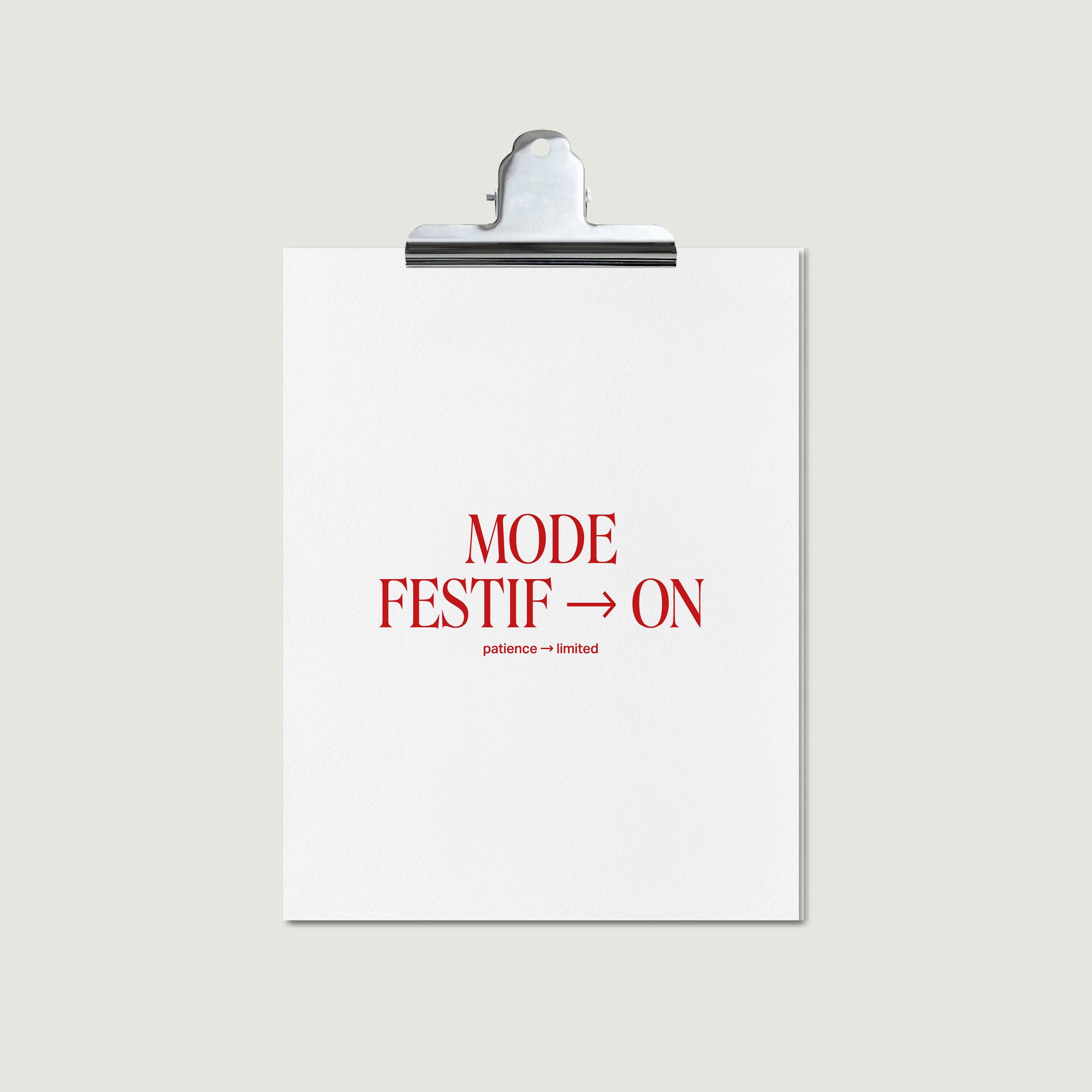 Carte Mode Festif