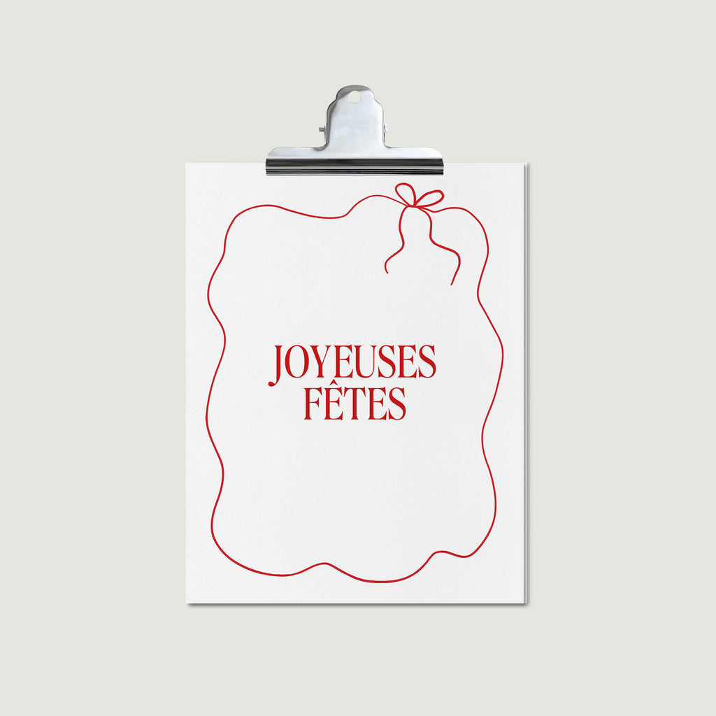 Carte Joyeuses Fêtes