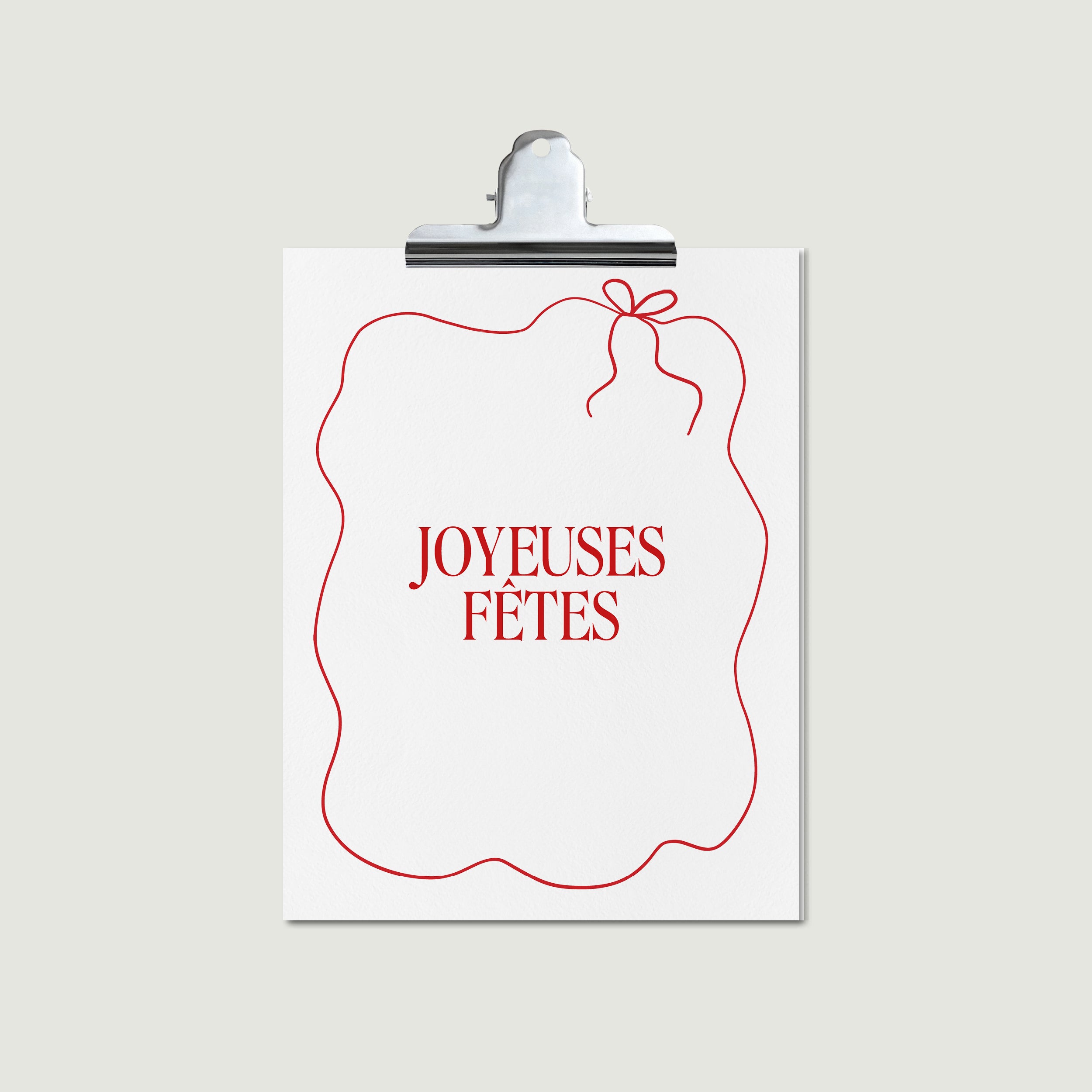Carte Joyeuses Fêtes