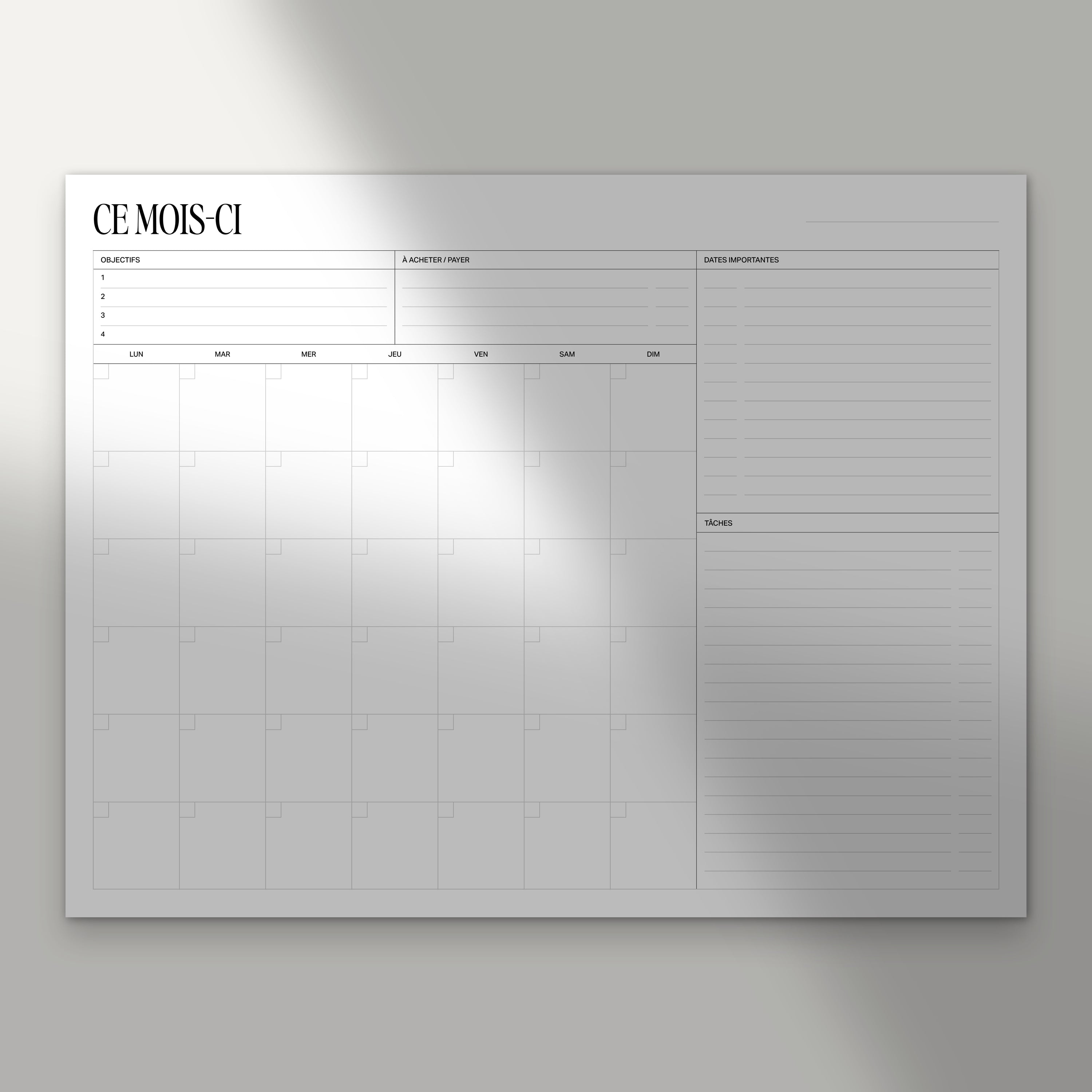 Monthly DeskPad