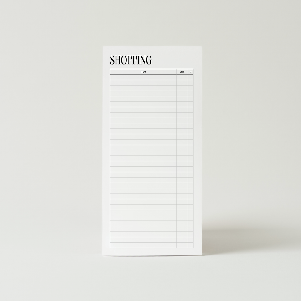 Shopping List Notepad