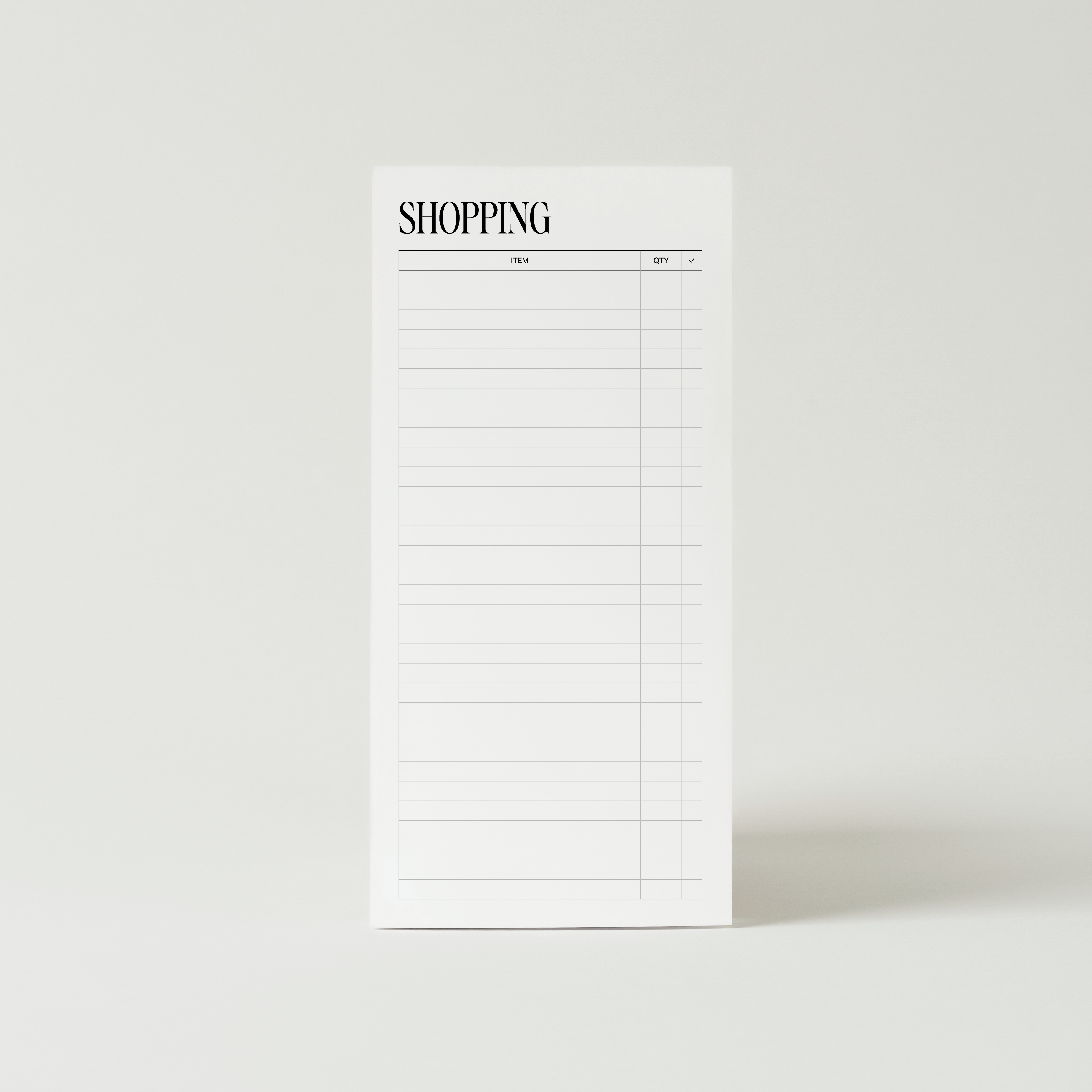 Shopping List Notepad