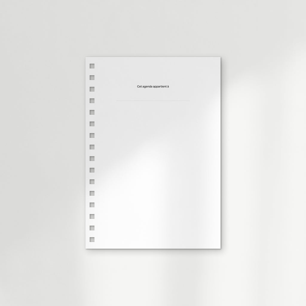 l'agenda undated : the spiral planner