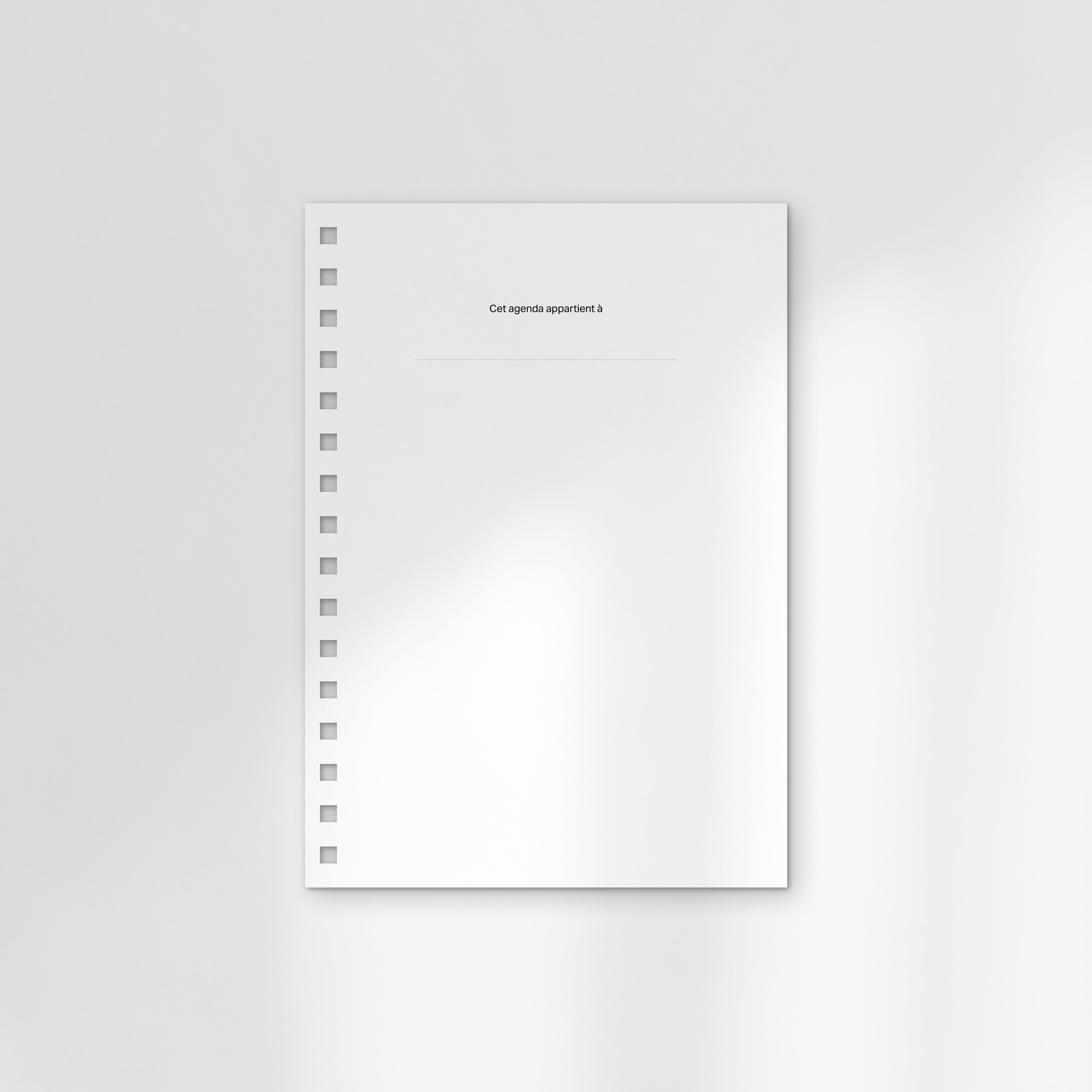 l'agenda undated : the spiral planner