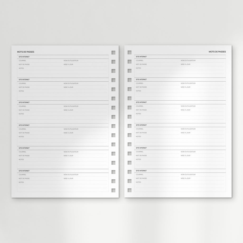 l'agenda undated : the spiral planner