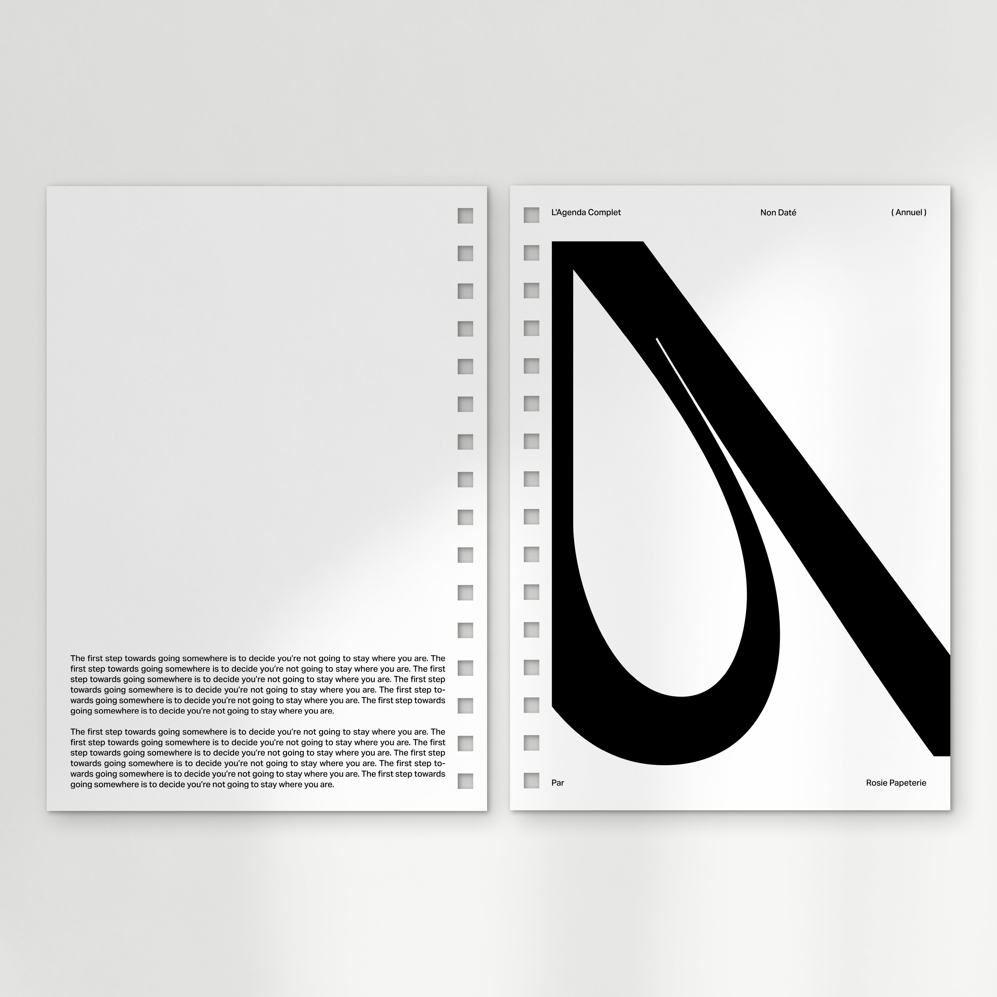 l'agenda undated : the spiral planner