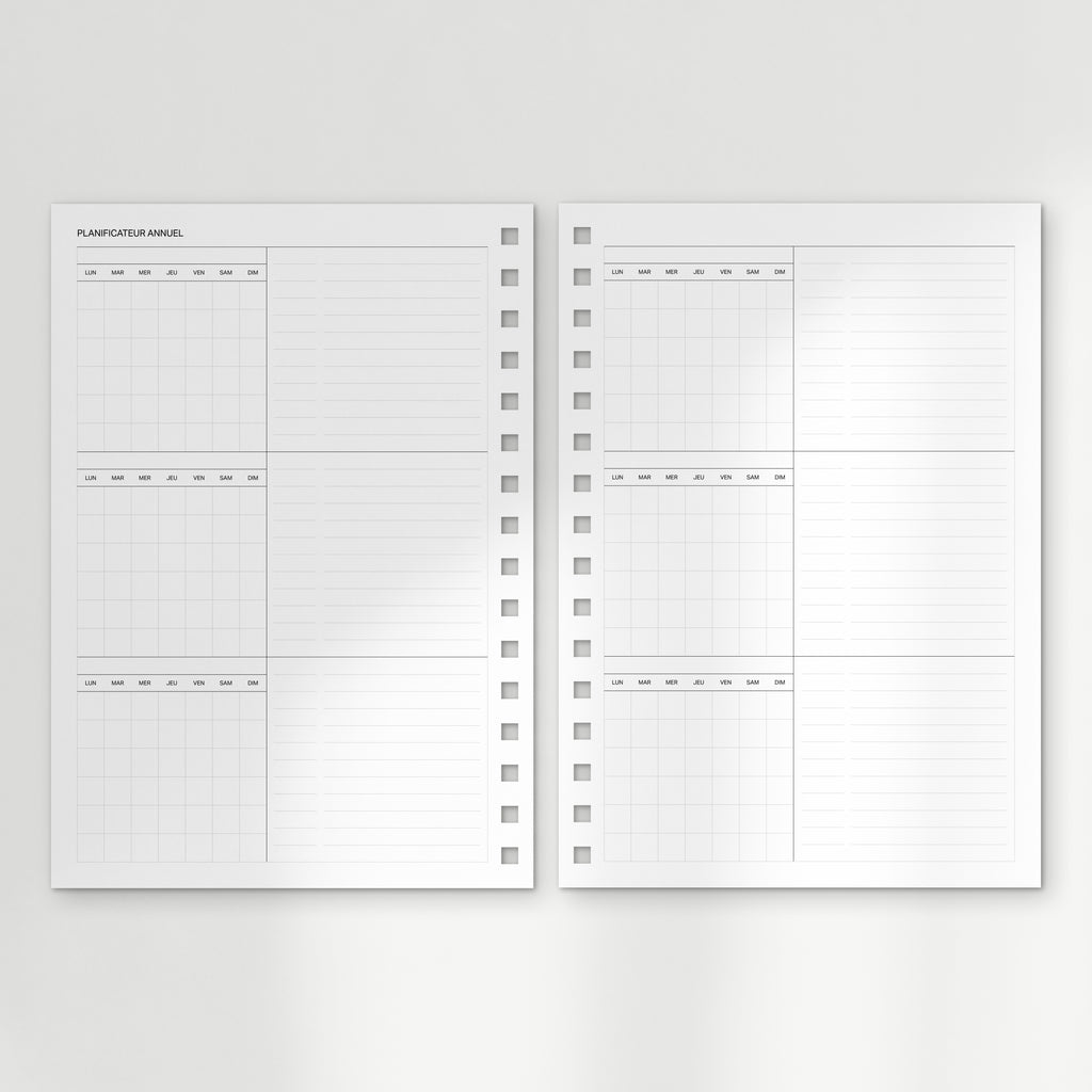 l'agenda undated : the spiral planner