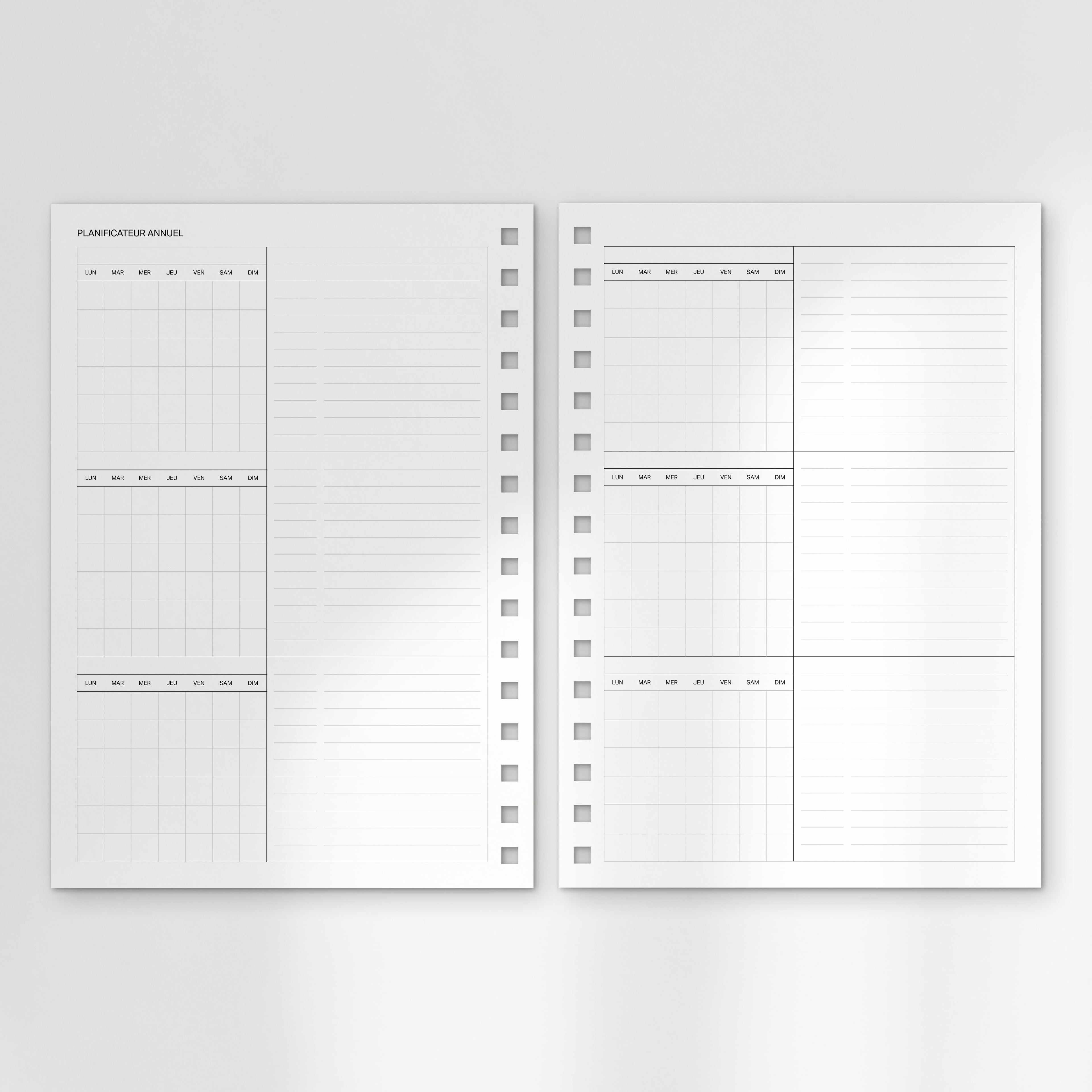 l'agenda undated : the spiral planner