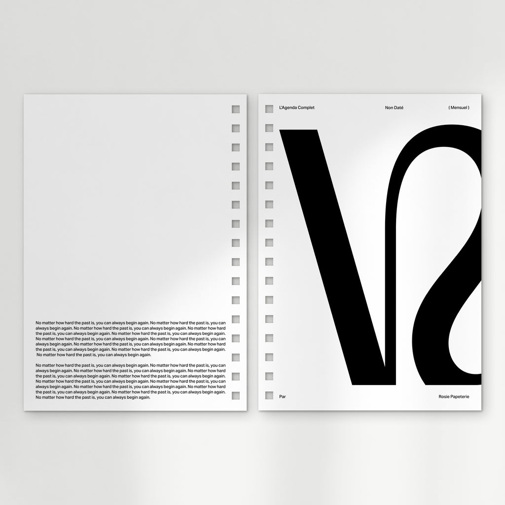 l'agenda undated : the spiral planner