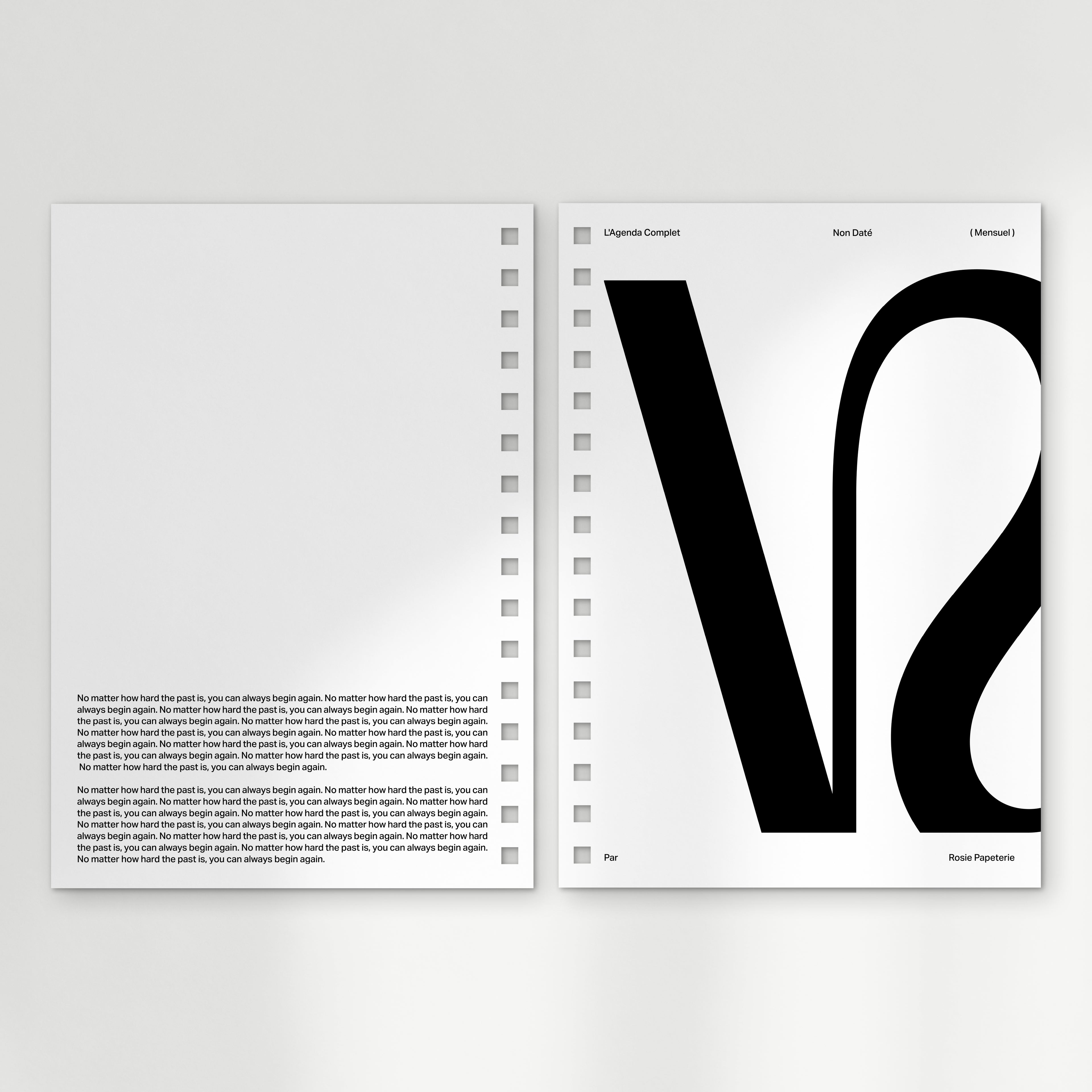 l'agenda undated : the spiral planner
