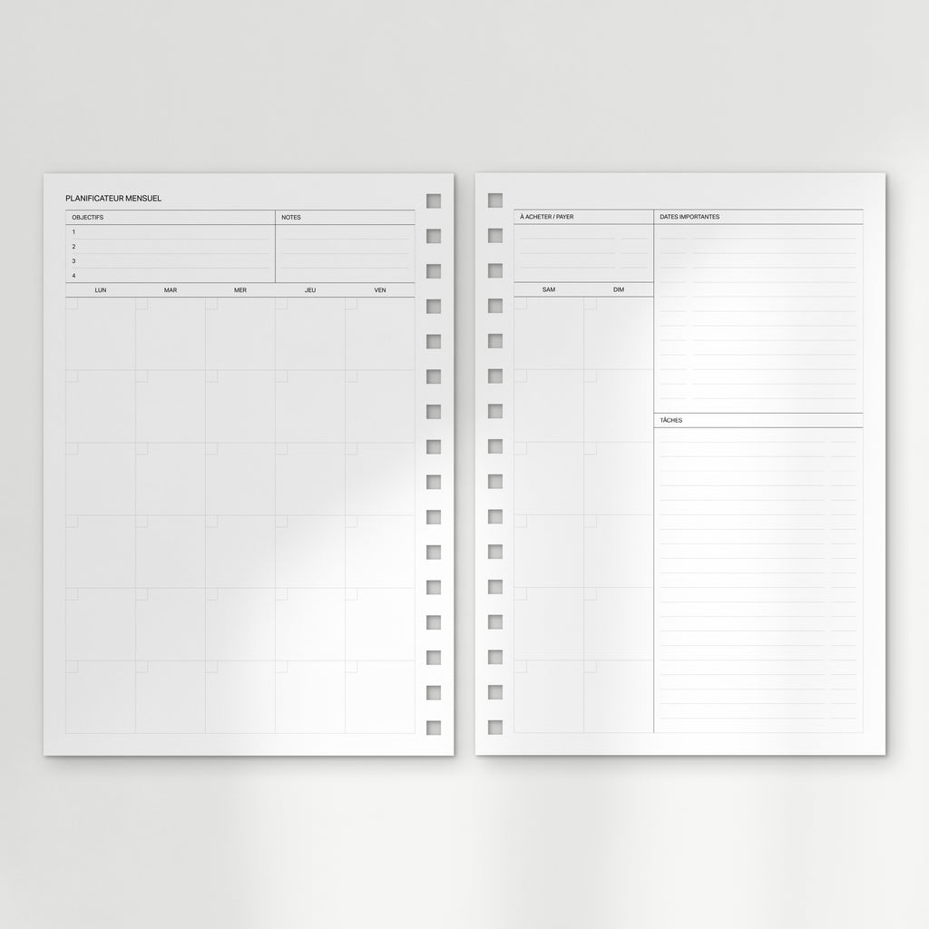 l'agenda undated : the spiral planner