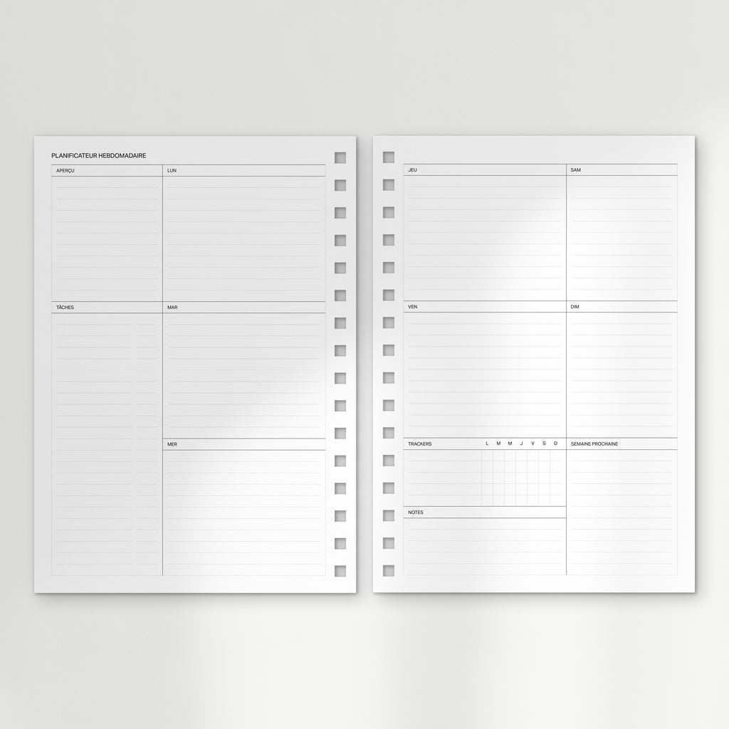 l'agenda undated : the spiral planner