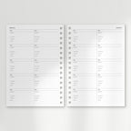 l'agenda undated : the spiral planner