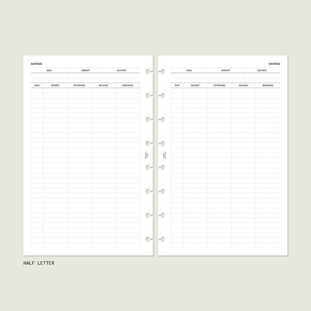 Savings Tracker - PDF