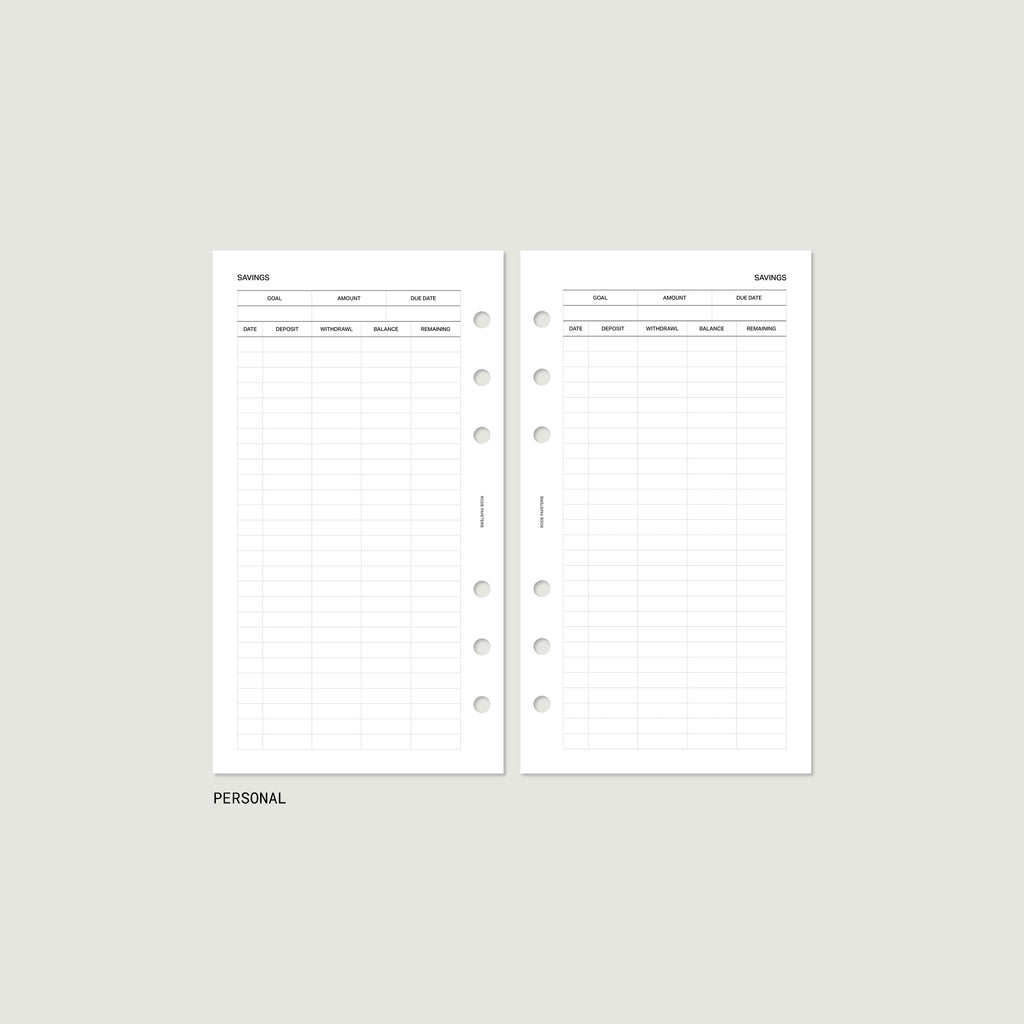Savings Tracker - PDF