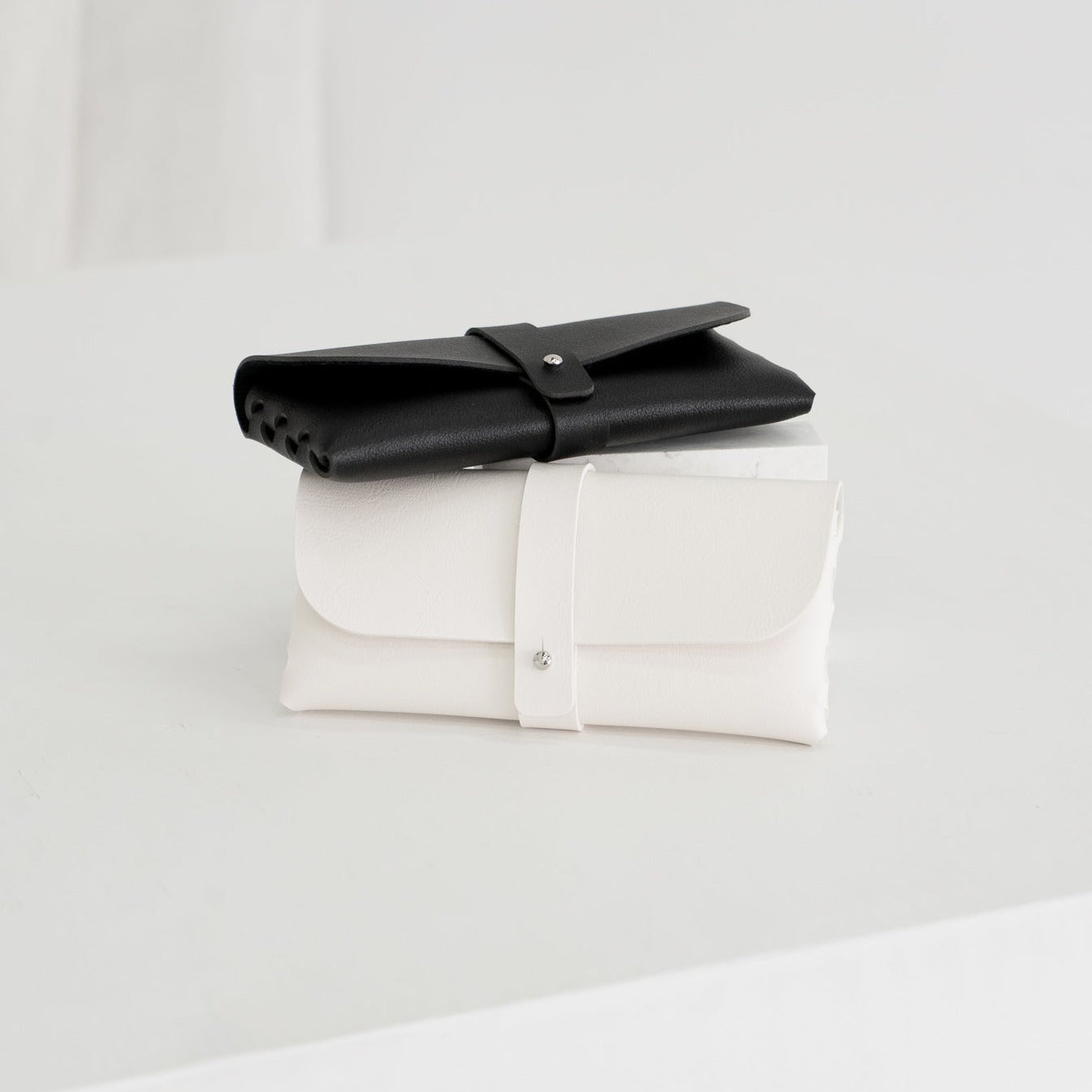 Vegan leather pouch