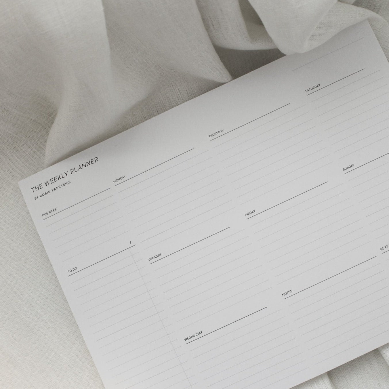 The Weekly Planner | Desk Pad