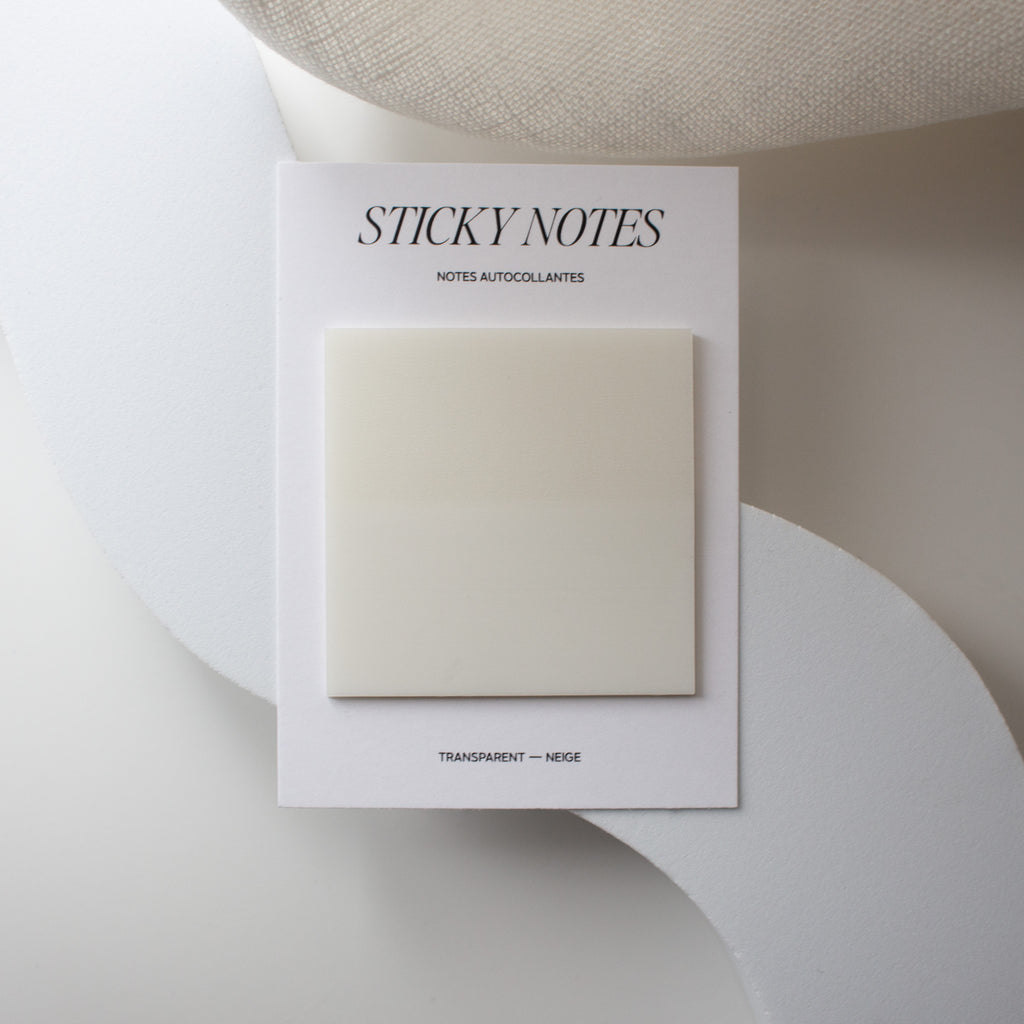 Medium Square Transparent Sticky Notes