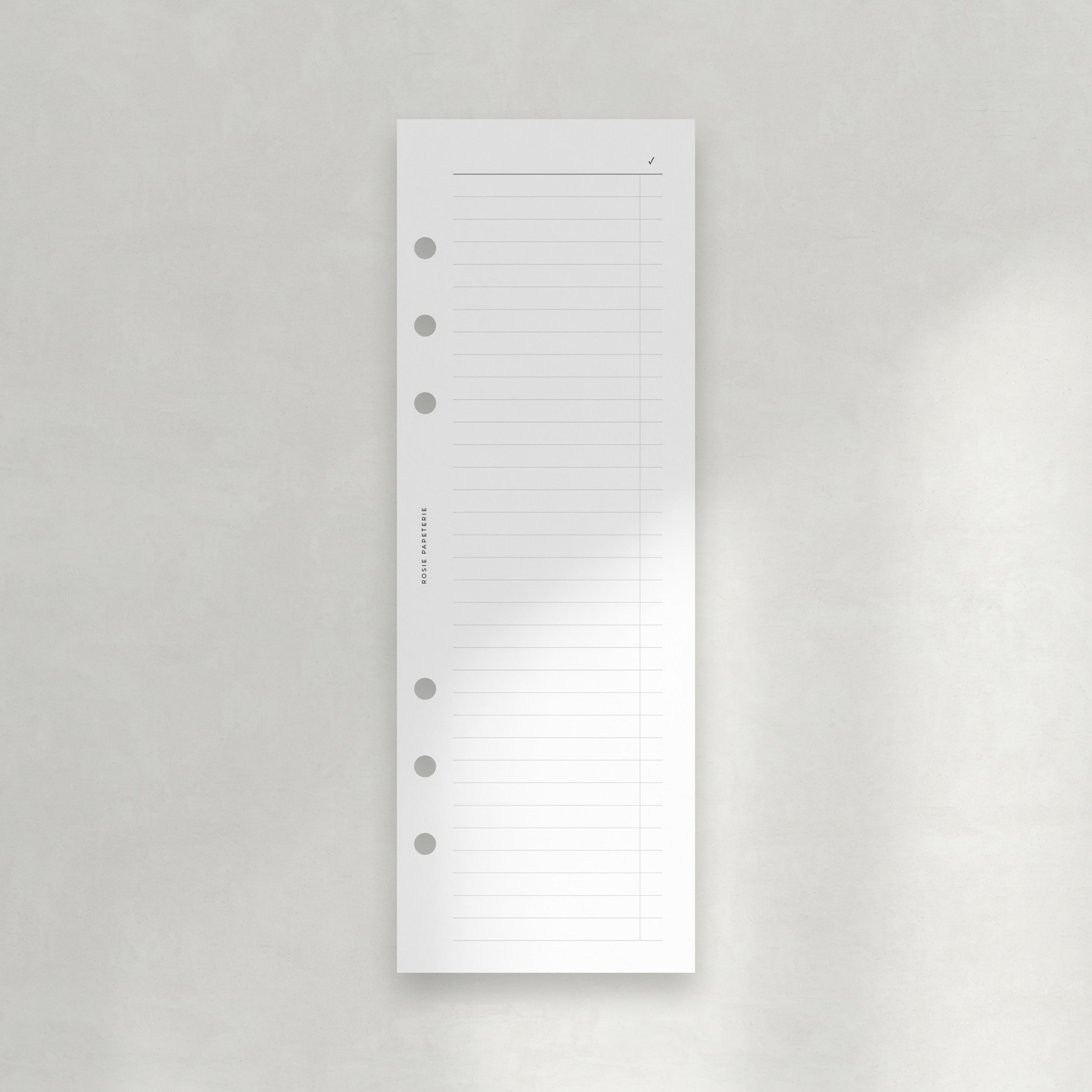 Half Page Lists