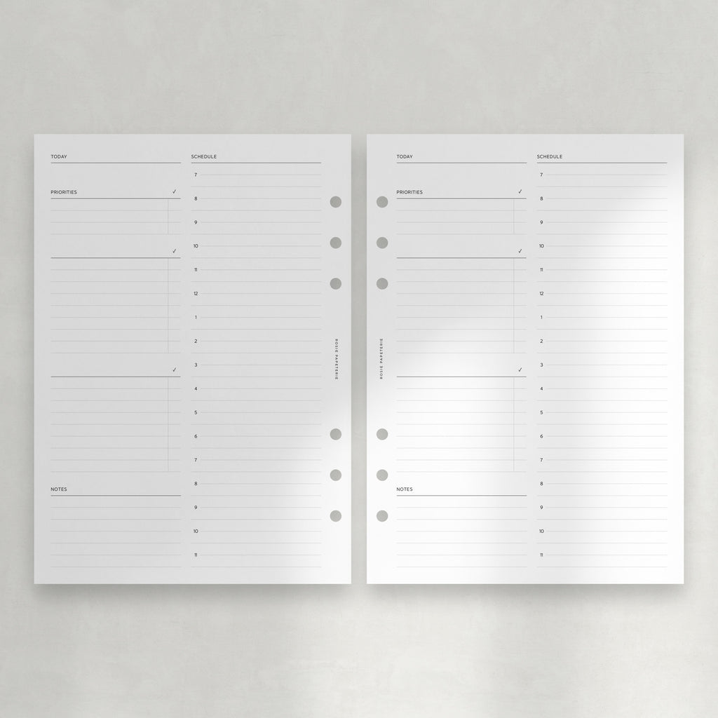 Undated Daily Hourly Lists - PDF