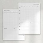 Undated Month on 1 Page