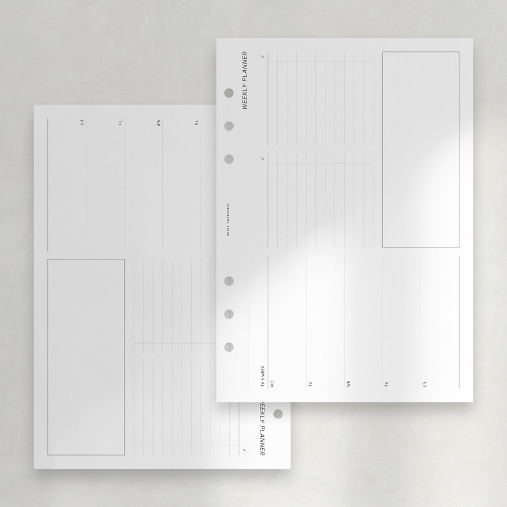 Undated Horizontal Work Weekly