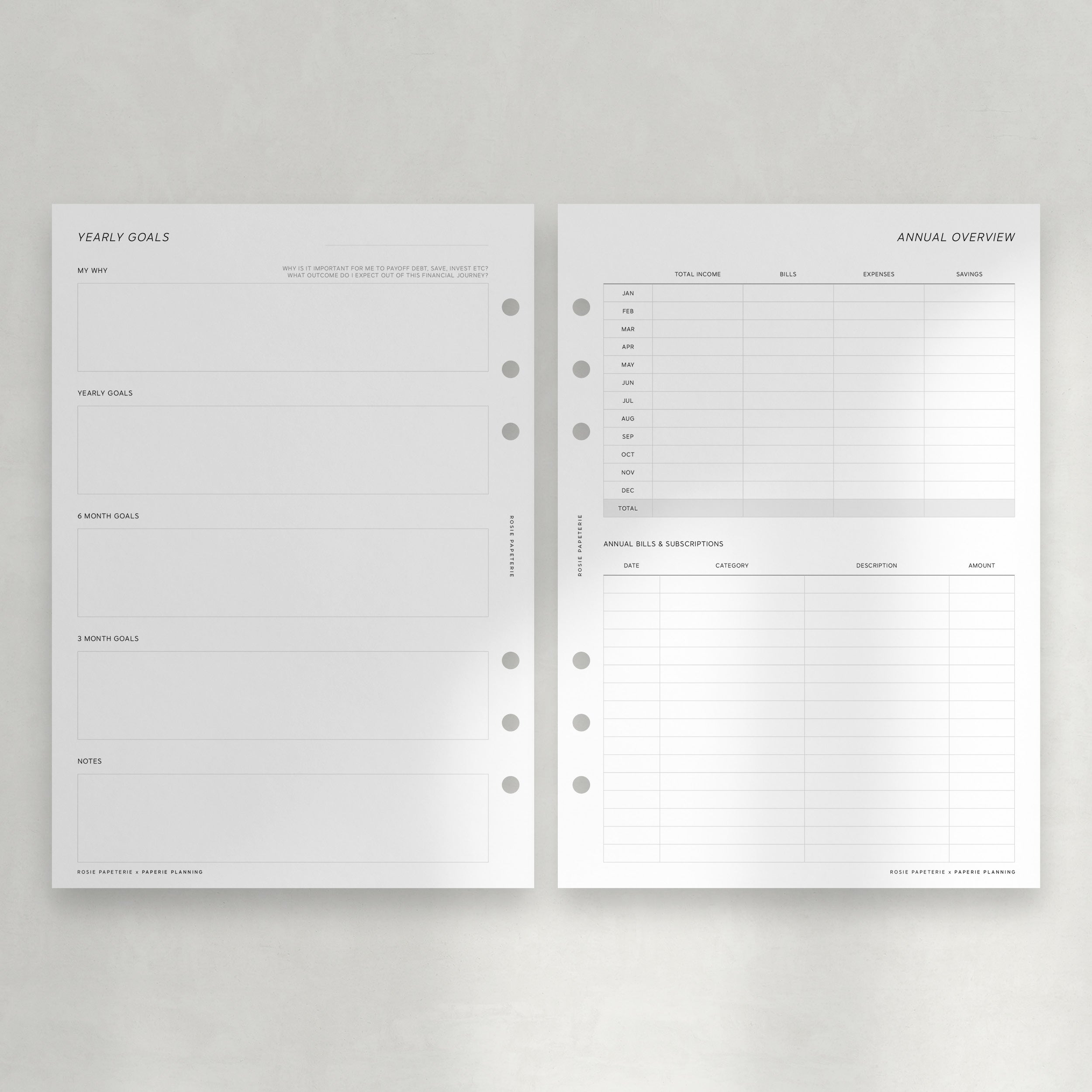 Undated Finance Bundle