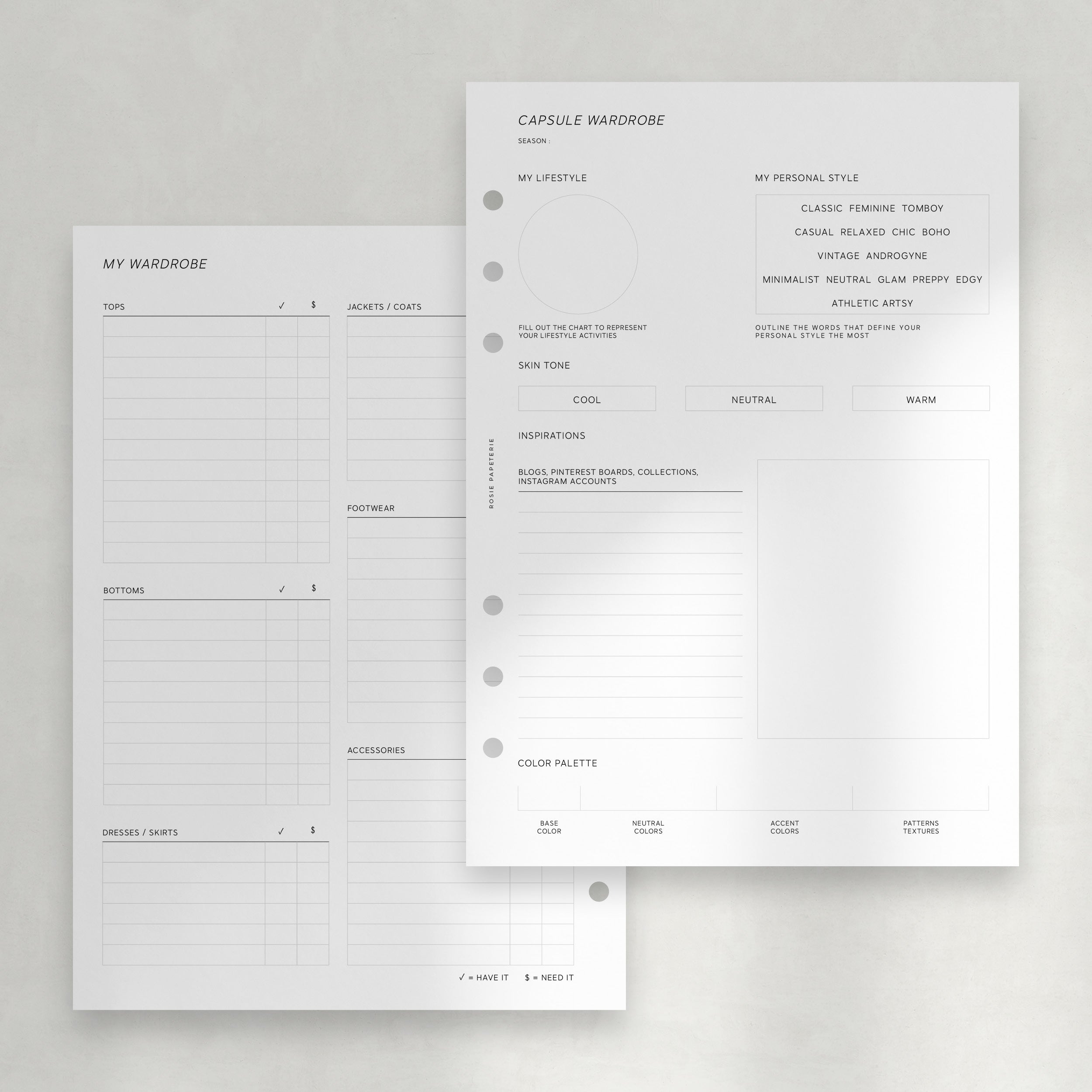 Capsule Wardrobe - PDF